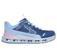 Skechers Bambina Slip-ins: Glide-Step - Vista Lane Sneaker in Blu Navy Blue/Pervinca, Taglia 37, Lavabile in lavatrice