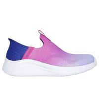 Skechers Bambina Slip-ins: Ultra Flex 3.0 - Color Boost Sneaker in Blu Navy Blue/Porpora, Taglia 33.5, Lavabile in lavatrice