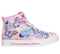 Skechers Bambina Twinkle Toes: Twi-Lites 2.0 - Flutter Daydream Sneaker in Rosa Fluo, Taglia 32