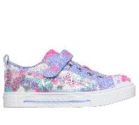 Skechers Bambina Twinkle Toes: Twinkle Sparks - Butterfly Sky Sneaker in Lavanda, Taglia 28.5