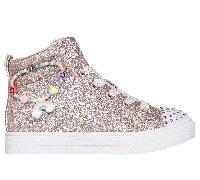 Skechers Bambina Twinkle Toes: Twinkle Sparks - Charm Bestie Sneaker in Rosaoro, Taglia 27.5
