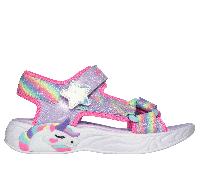 Skechers Bambina Unicorn Dreams Sandali - Dreamy Unicorns in Lavanda, Taglia 32