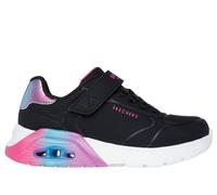 Skechers Bambina UNO Lite 2.0 - Vivid Metallic Sneaker in Nero, Taglia 36, Lavabile in lavatrice