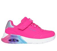 Skechers Bambina UNO Lite 2.0 - Vivid Metallic Sneaker in Rosa Fluo, Taglia 34, Lavabile in lavatrice