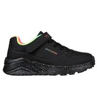 Skechers Bambina UNO Lite - Rainbow Specks Sneaker in Nero, Taglia 28