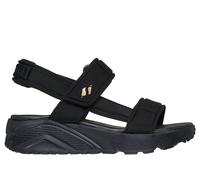 Skechers Bambina UNO Lite Sandali - Sunny Stand in Nero/Rosa Oro, Taglia 38