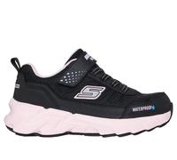 Skechers Bambina Waterproof: Elite Sport Tread - Camp Rage Sneaker in Nero/Rosa Chiaro, Taglia 36