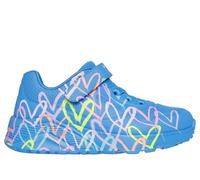 Skechers Bambina x JGoldcrown: UNO Lite - Love Levitate Sneaker in Blu, Taglia 27, Lavabile in lavatrice