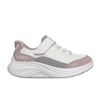 Skechers Bambine e Ragazze Comfy Sprints Scarpe da Ginnastica, White Mesh/Lavender Synthetic, 21 EU