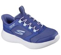 Skechers Bambine e ragazze Go Run 400 V2 Tetra Speed Slip-In ALLENATRICE, Navy Synthetic/Textile, 34 EU