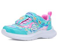 Skechers Bambine e Ragazze Jumpsters Cutie Critters Sneaker, Turquoise Textile Multi Synthetic, 35 EU