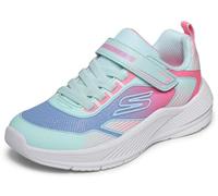 Skechers Bambine e Ragazze MICROSPEC Advance Oasis Point Sneaker, Aqua, 27 EU