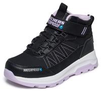 Skechers Bambine e Ragazze Storm Blazer Artic Mass Sneaker, Black Synthetic Textile Lavender Trim, 33 EU
