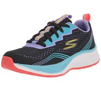 Skechers Bambine e ragazze Ultra Flex 3.0 Colory Wild Slip-In ALLENATRICE, Black Mesh/Multi Trim, 35 EU