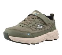 Skechers Bambini e Ragazzi Elite Sport Tread Aquavek Sneaker, Olive Synthetic Textile Silver & Black Trim, 30 EU