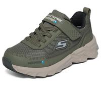Skechers Bambini e Ragazzi Elite Sport Tread Aquavek Sneaker, Olive Synthetic Textile Silver & Black Trim