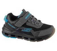 Skechers Bambini e Ragazzi Glide-Step Plus Flux-Blast Sneaker, Charcoal Synthetic Textile Black & Blue, 36 EU