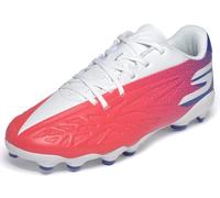 Skechers Bambini e Ragazzi Razor 2 Jr Scarpe da Calcio per Terreni compatti, White/Blue/Pink, 38 EU