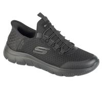 Skechers Bambini e ragazzi Summits High Range Slip-In ALLENATRICE, Black Textile / Synthetic / Black Trim, 29 EU