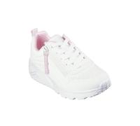 Skechers Bambini Uno Lite - Sneaker Facile Zip 310387L WHT Bianco