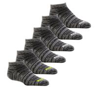 Skechers Bambino 6 Pack Low Cut Non Terry Calze in Nero, Taglia Piccolo