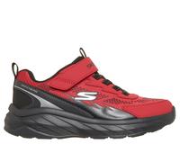 Skechers Bambino Boundless - Strike Flow Sneaker in Rosso/Nero, Taglia 28, Lavabile in lavatrice