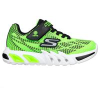 Skechers Bambino Flex-Glow Elite - Vorlo Sneaker in Lime/Nero, Taglia 36