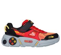 Skechers Bambino Game Kicks: Gametronix 2.0 Sneaker in Nero/Rosso, Taglia 32, Lavabile in lavatrice
