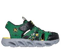 Skechers Bambino John Deere: Hypno-Splash Sandali in Verde/Nero, Taglia 31