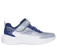 Skechers Bambino Microspec Advance Sneaker in Blu Navy Blue/Grigio Chiaro, Taglia 34, Lavabile in lavatrice