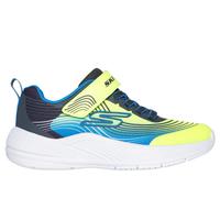Skechers Bambino Microspec Advance Sneaker in Giallo/Blu, Taglia 35, Lavabile in lavatrice