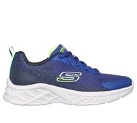 Skechers Bambino Microspec II - Vovrix Sneaker in Blu Navy Blue/Nero/Lime, Taglia 36.5