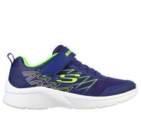 Skechers Bambino Microspec - Texlor Sneaker in Blu Navy Blue/Lime, Taglia 28.5