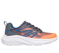 Skechers Bambino Microspec Velocity - Zromic Sneaker in Arancione/Carbone, Taglia 35.5, Lavabile in lavatrice