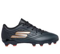 Skechers Bambino Razor 1.5 Jr Youth FG Shoes in Nero/Arancione, Taglia 38