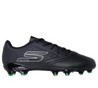 Skechers Bambino Razor 1.5 Jr Youth FG Shoes in Nero/Argento, Taglia 32