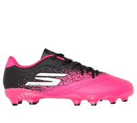 Skechers Bambino Razor 1.5 Jr Youth FG Shoes in Nero/Rosa, Taglia 35