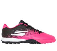 Skechers Bambino Razor 1.5 Jr Youth TF Shoes in Nero/Rosa, Taglia 36.5