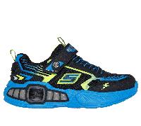 Skechers Bambino S-Lights: Light Storm 3.0 Sneaker in Nero/Blu/Lime, Taglia 28.5