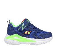 Skechers Bambino S Lights: Tri-Namics Sneaker in Blu Navy Blue/Lime, Taglia 33.5