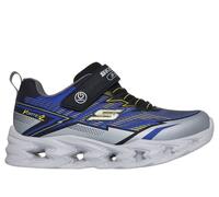 Skechers Bambino S-Lights: Vortex 2.0 -Veltrox Sneaker in Argento/Nero, Taglia 29