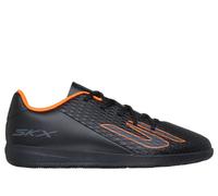 Skechers SKX_2 Jr Youth IC - Scarpe da Calcio, Colore Nero/Sintetico/Bordo Arancione, Taglia 36