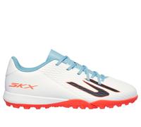 Skechers Bambino SKX_2 Jr Youth TF Shoes in Bianco/Turchese, Taglia 33.5