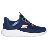 Skechers Bambino Slip-ins: Bounder - Bisk-Burst Sneaker in Blu Navy Blue/Blu, Taglia 40, Lavabile in lavatrice
