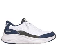 Skechers Bambino Slip-ins: Contour Foam - Cozy Fit Sneaker in Bianco/Blu Navy Blue, Taglia 37, Lavabile in lavatrice