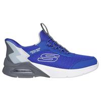 Skechers Bambino Slip-ins: Microspec Max - Brisk-Stripe Sneaker in Blu/Grigio, Taglia 35