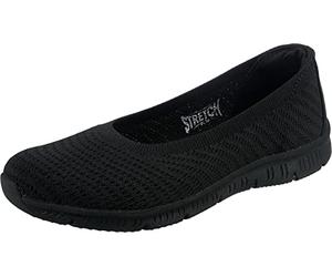 Skechers Be-cool Wonderstruck, Scarpa Mary Jane Donna, Trim In Maglia Nera, 36 EU