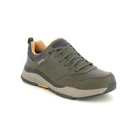 Skechers BENAGO MEN, Scarpa da Camminata Uomo, Olive Waterproof Leather, 47.5 EU