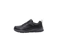 Skechers Bengao - Hombre Uomo Scarpe da ginnastica, Black Gray Waterproof Leather, 44 EU