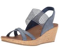 Skechers Beverlee-High Tea, Sandali a Punta Aperta Donna, Marina Militare, 39.5 EU